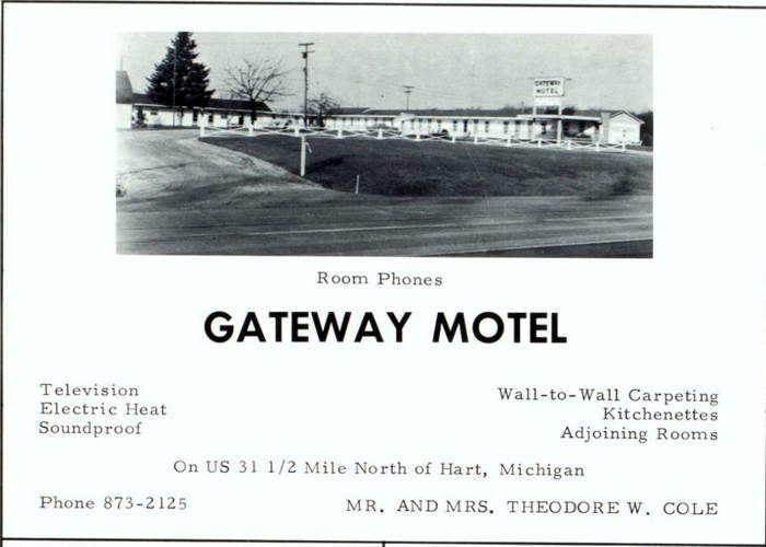 Gateway Motel - 1968 High School Yearbook Ad